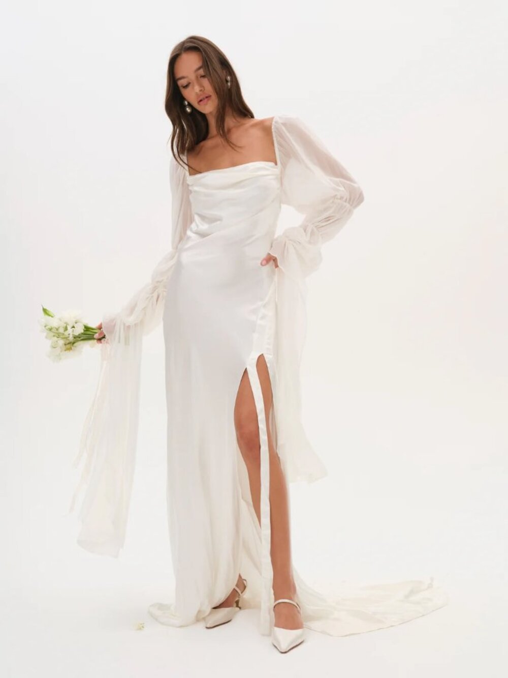 For Love & Lemons Willow Bridal Gown - Picture 3 of 7